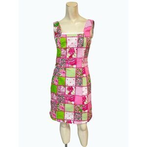 Lilly Pulitzer Floral Patchwork Sleeveless Dress 2